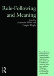 Rule-following And Meaning - Alexander Miller Paperback
