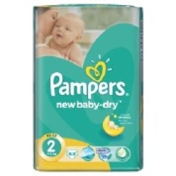 Pampers New Baby Nappies Size 2 Value Pack of 68