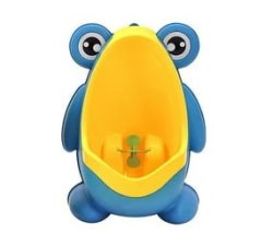 Portable Training Boys Urinal Child Frog Toilet - Blue & Yellow
