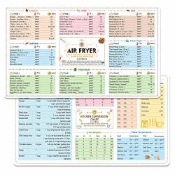 Air Fryer Magnetic Cheat Sheet Set, Air Fryer Accessories Cook Times,  Airfryer Accessory Magnet Sheet Quick Reference Guide for Cooking and  Frying