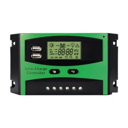 50A Dual USB With Lcd Solar Panel Battery Regulator XF0843