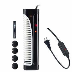 Hitop 200W 300W 500W Digital Submersible Ni-cr Alloy Exproof Aquarium Fish Tank Heater With Intelligent LED Temperature Display 500W 105GAL 160GAL