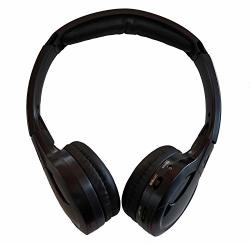 Topxceguu A10 Ir Wireless Headphones For DVD Player Headrest Video On-ear Car Infrared Headphones Headset Universal Black