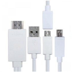 White S-m14 Mhl To Hdmi Full Hd 1080p Media Adapter Micro Usb To Standard Hdmi Port Work With Smartphone Samsung Galaxy S4 S3 Note2 Note3