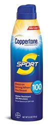 Coppertone Sport Continuous Sunscreen Spray Broad Spectrum Spf 100 5.5-OUNCE