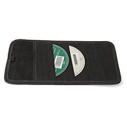 12 Disc Capacity Cd Car Sun Visor Storage DVD Holder Black Pocket Case Organizer