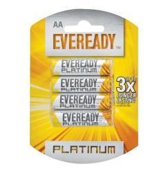 Eveready Platinum Alkaline Aa Batteries 4-PACK