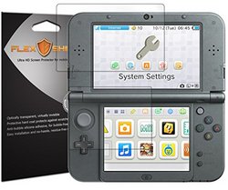 Flex Shield [5-pack] - New Nintendo 3ds Xl Screen Protector 2015 With Lifetime Replacement Warranty - Premium Ultra Clear Japanese Pet Film - Bubble