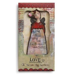 Kelly Rae Roberts Angel Ornament Card - Love