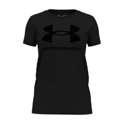 Under Armour Women's Sportstyle Graphic Short Sleeve Assorted - Black M