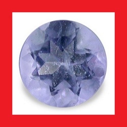 Iolite - Fine Blue Violet Round Cut - 0.09cts