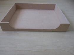 Unfinished Wooden Placemat Tray Used In Decoupaging