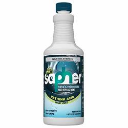 Sapher Muriatic Acid Hydrochloric Acid Replacement Multipurpose Cleaner Pool & Spa Ph Regulator 32OZ Bottle