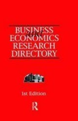 Business And Economics Research Directory Hardcover