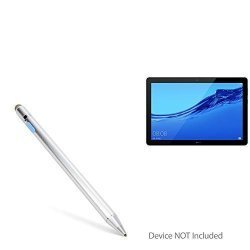 Boxwave Huawei Mediapad T5 Stylus Pen Accupoint Active Stylus Electronic Stylus With Ultra Fine Tip For Huawei Mediapad T5 - Metallic Silver