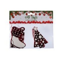 Gift Tags - Christmas Accessories - Metallic - 12 Piece - 3 Pack