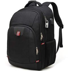 Travel Laptop Backpack Extra Large Anti Theft College School Backpack For Men And Women With USB Charging Port Water Resistant Big Business Computer Backpack