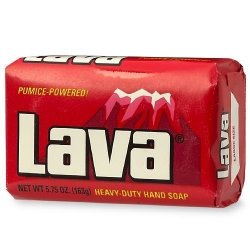 Lava Heavy-Duty Hand Cleaner Pumice soap with Moisturizers, 3-bars [5.75 OZ  each] with a Sparklen Cotton Wash Cloth
