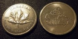 Maple Canada 1 Gram Fine Solid Nickel Coin