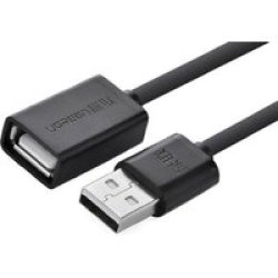 UGreen 5M USB Type-a Male To USB Type-a Female USB 2.0 Extension Cable - Black