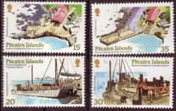 Pitcairn Island Harbour Developmet Project Sg 190-3 Complete Unmounted Mint Set