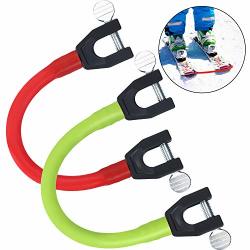Gejoy 2 Pieces Ski Tip Connector Trainer Ski Training Aid Easy Wedge For Beginners Skiing Training