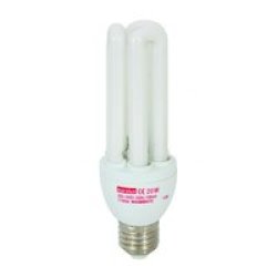 Eurolux Cfl 20W 3U E27 Lamp Bulk Pack Of 5 20W Warm White