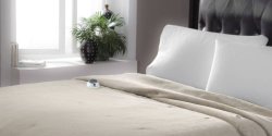 Luxurious Bed Throws Beige