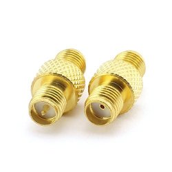 Maxmoral 2PCS Sma Female To Rp Sma Female Connector Barrel Type Rf Coax Coaxial Adapter