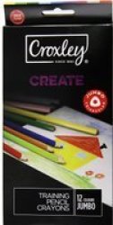 Create Triangular Training Pencil Crayons - Jumbo 12 Colours
