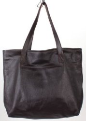 King Kong Leather Leather Shopper Bag in Chocolate Brown