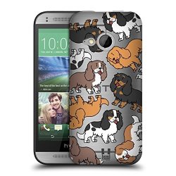 Head Case Designs Cavalier King Charles Spaniels Dog Breed Patterns 3 Hard Back Case For Htc One MINI 2