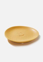 Typo Mood Ceramic Tray - Mustard Speckle Happy Face