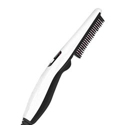 Taykoo Multifunctional Hair Comb Brush Beard Straightener Hair Straighten Straightening Comb Hair Curler Quick Hair Styler For Men