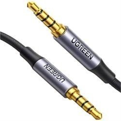 UGreen 20497 3.5MM Male To Male 4-POLE Trrs Tip-ring-ring-sleeve 1.5M Microphone Audio Cable - Black