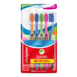 Colgate Colours Medium Toothbrush - 5 Pack