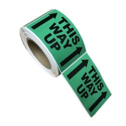 This Way Up Labels Permanent Adhesive - 500 Labels Per Roll