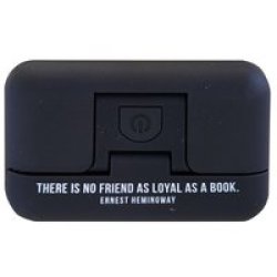 There Is No Friend As Loyal As A Book Black Hydraulic Booklight