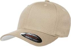 Blank V-flexfit Cotton Twill Fitted Baseball Hat Stretch Fit Athletic Ballcap W hat Liner L xl Khaki