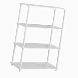 Sts Supplies Ltd 4 Tier Shelving White Shelf Classic Traditional Open Back Large Stylish Storing Bedroom Books Toys More Space Childrens Room Wall Shelf