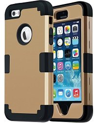 Iphone Se Case Iphone 5S Case Iphone 5 Case Bentoben 3 In 1 Hard PC Shell And Soft Silicone Hybrid Shockproof Anti-scratch Protective Case