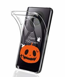 Fvntuey Case For Huawei Mate 30 Pro Clear Soft Cover Pattern Halloween Pumpkin Heartbeat Full Body Protective Shell Ultra-thin Silicone 360 Bumper Accessories Compatible With Mate 30 Pro 1