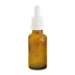 10ML Amber Glass Aromatherapy Bottle With Pipette - White 18 62