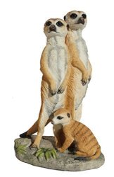 US 8.75 Inch Animal Figure Meerkat 3 Member Family Collectible Display