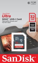 SanDisk - Ultra 32GB Sdhc Memory Card 100MB S