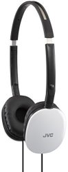 Jvc Flats Lightweight On-ear Headphones Compatible With Iphone And Android Devices - White