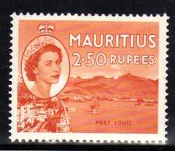 Mauritius 1953 2 50 Rupees Unmounted Mint. Sg 304. Cat 14 Pounds.