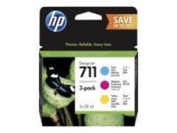 HP 711 - 3-PACK - Yellow P2V32A