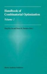Handbook Of Combinatorial Optimization Paperback Softcover Reprint Of The Original 1ST Ed. 1998