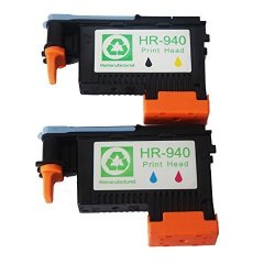 2-PACK 940 Printhead Print Head C4900A & C4901A For Hp Officejet Pro 8000 8500